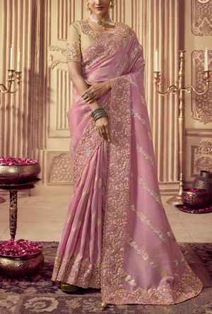 Pink Saree