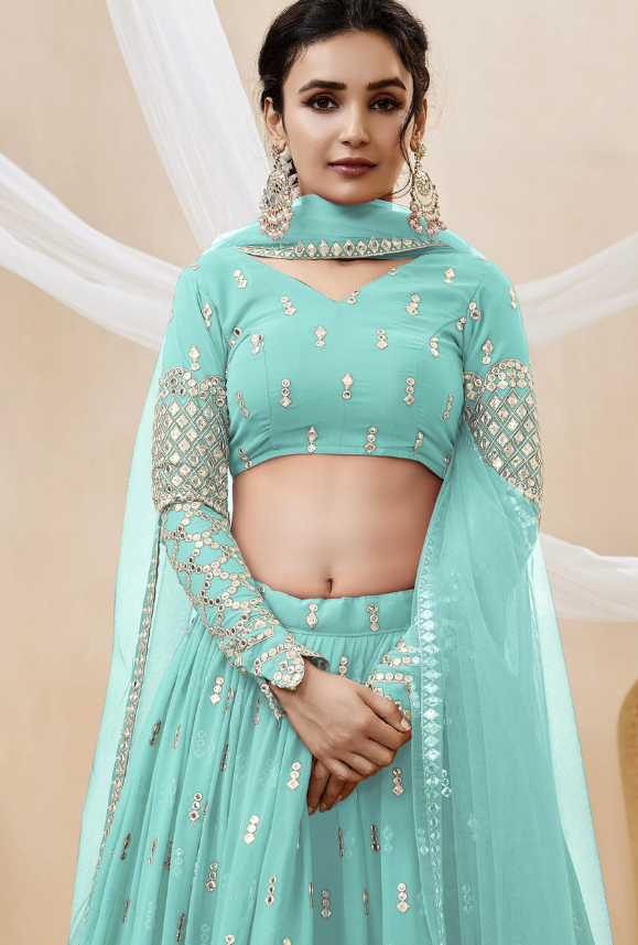 Blue Lehenga Choli