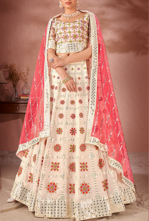 White Lehenga Choli