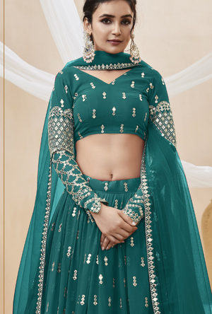 Green Lehenga Choli