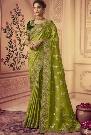 Green Saree