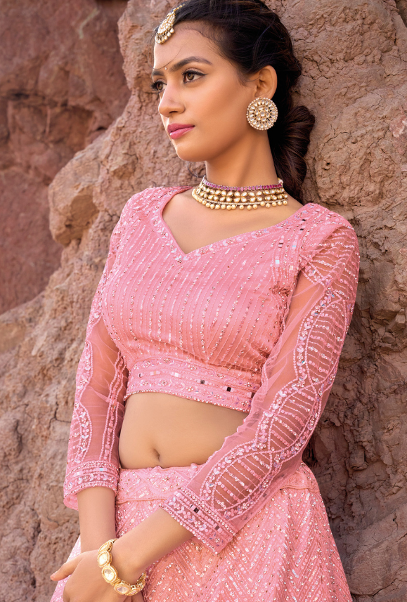 Pink Lehenga Choli