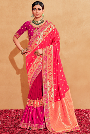 Pink Saree