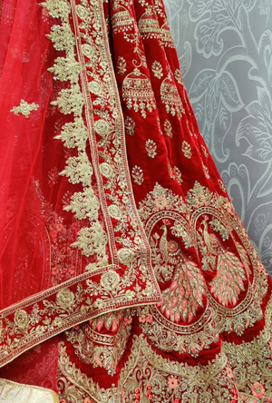 Red Bridal Lehenga Choli