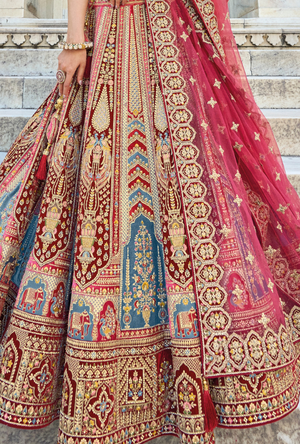 Multicolour Bridal Lehenga