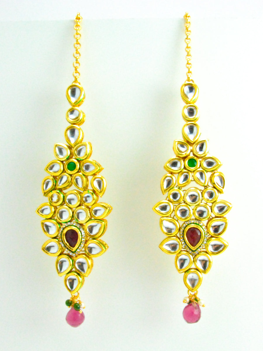 Bridal Kundan earrings - Desi Royale