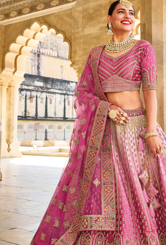 Pink Bridal Lehenga