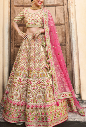 Multicolour Bridal Lehenga