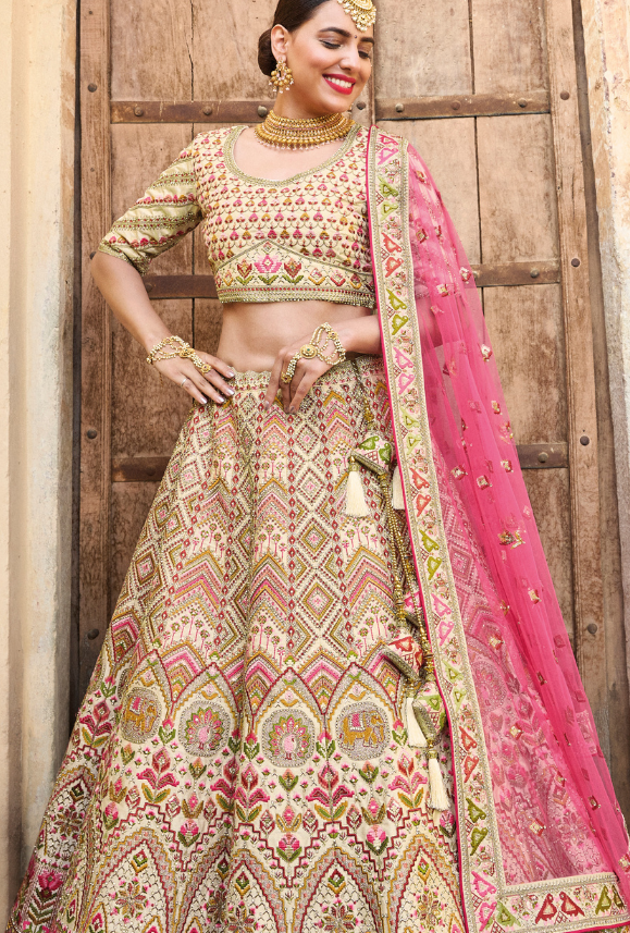 Multicolour Bridal Lehenga