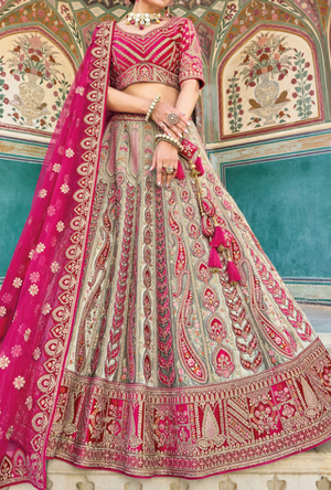 Multicolour Bridal Lehenga