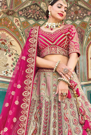 Multicolour Bridal Lehenga