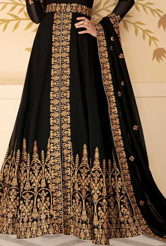 Black Anarkali Suit Black Anarkali Suit