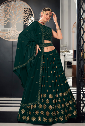 Green Lehenga