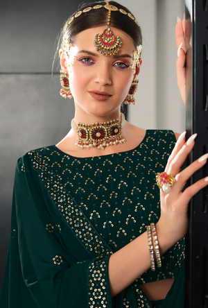 Green Lehenga