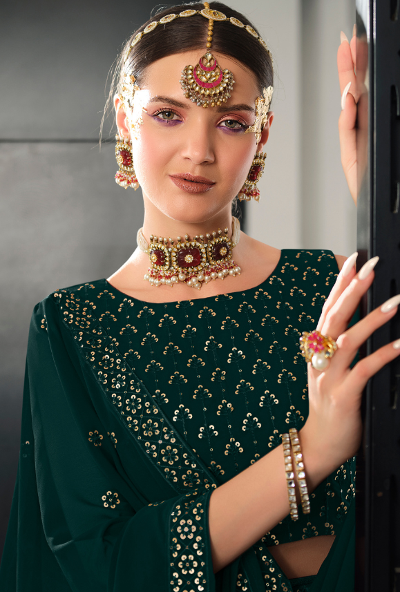 Green Lehenga