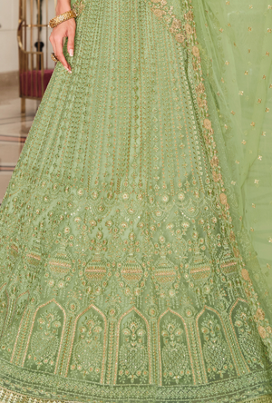 Green Lehenga Choli set