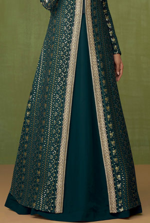 Green Anarkali Dress