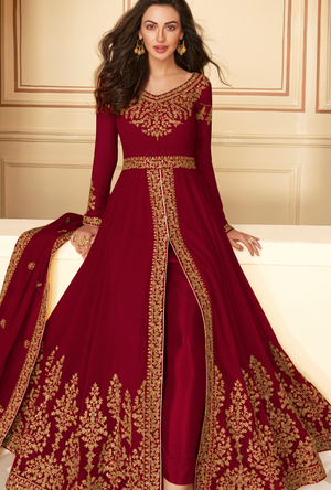 Red Anarkali Suit