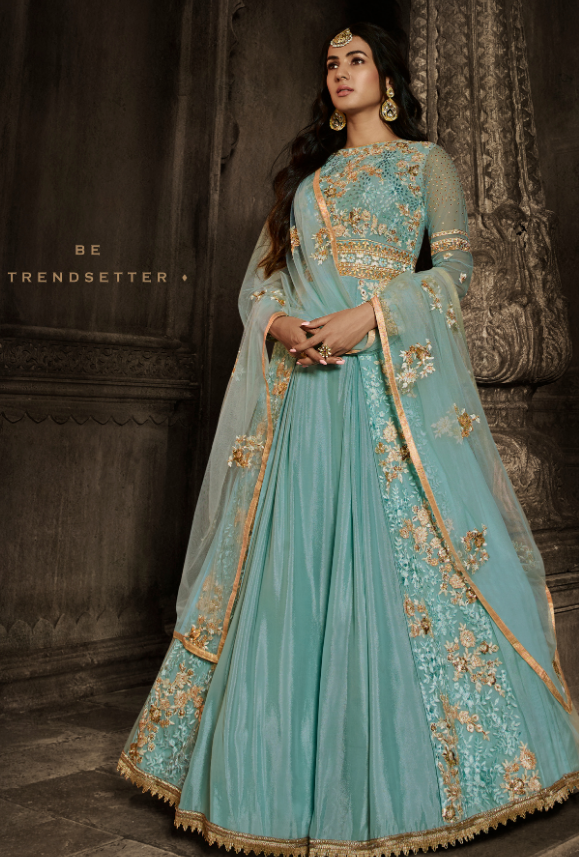 Blue Anarkali Suit