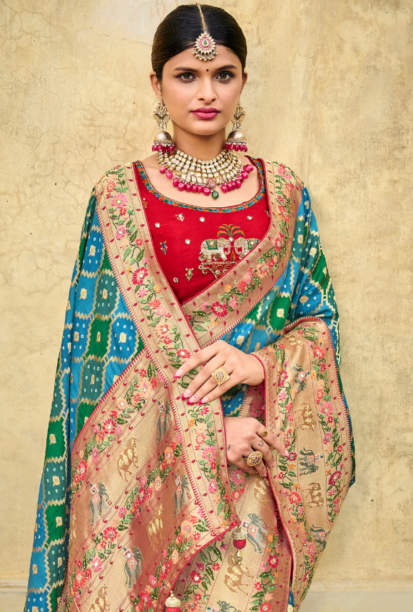 Multicolor Saree