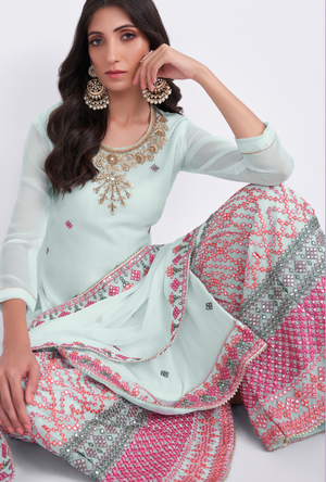 Blue Salwar Suit