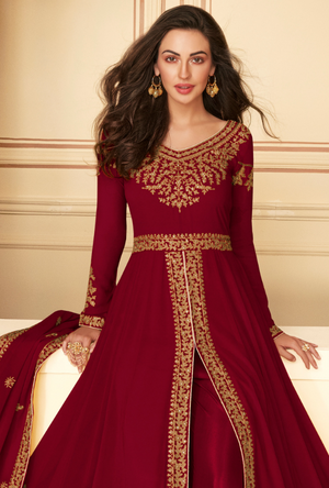 Red Anarkali Suit