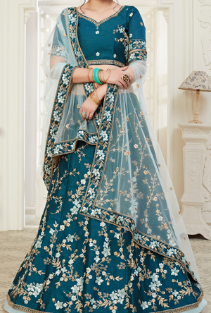 Sea Green Lehenga Choli