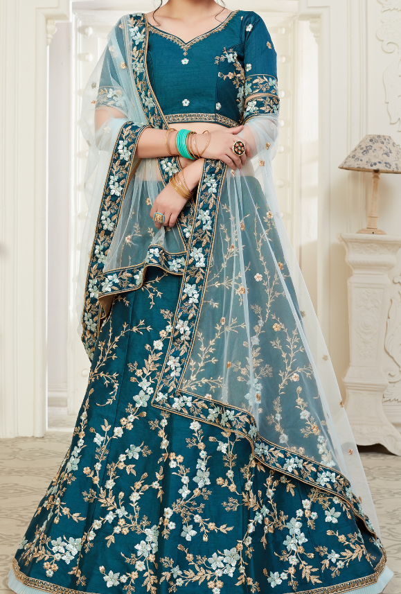 Sea Green Lehenga Choli