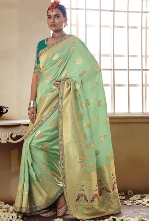 Green Saree