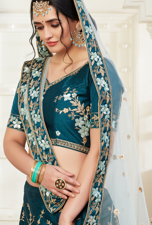 Sea Green Lehenga Choli