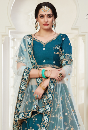 Sea Green Lehenga Choli