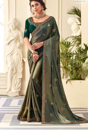 Green Silk Saree