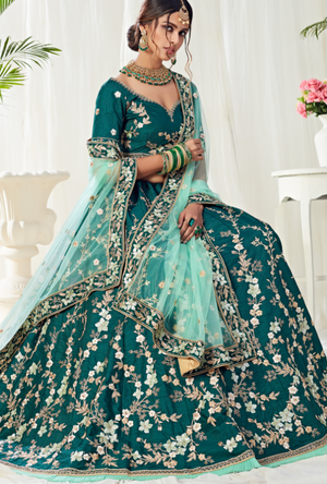 Green Lehenga Choli