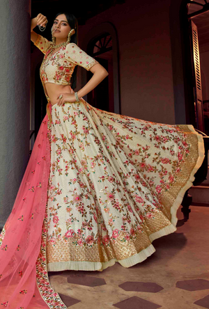 Off White Lehenga Choli