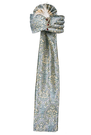 Grey Silk Wedding Groom Turban - Desi Royale
