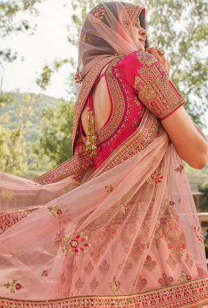 Pink Bridal Lehenga Choli