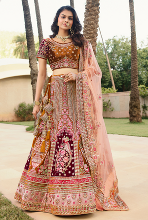 Multicolor Bridal Lehenga Choli