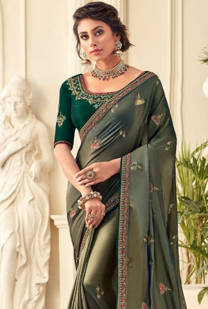 Green Silk Saree