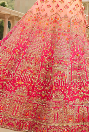 Pink Bridal Lehenga Choli