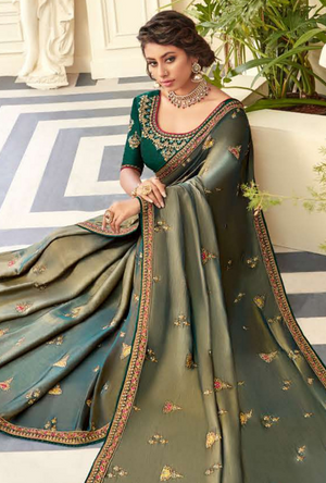 Green Silk Saree