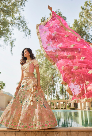 Multicolor Bridal Lehenga Choli