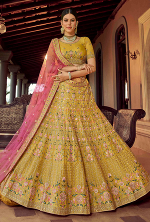 Mustard Lehenga Choli