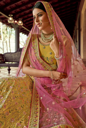 Mustard Lehenga Choli