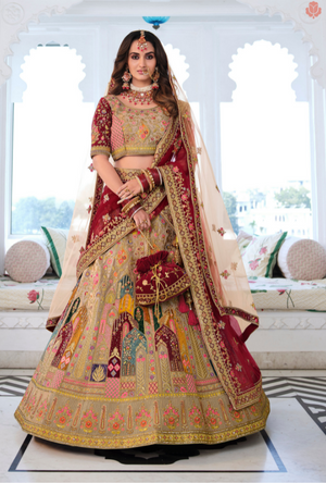 Multicolor Royal Lehenga Choli set