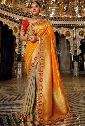 Multicolor Designer Saree