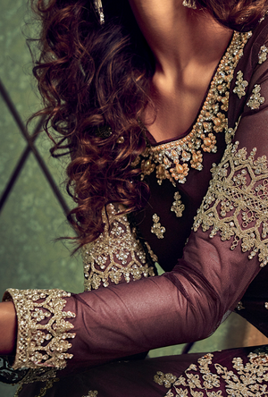 Purple Sharara Suit