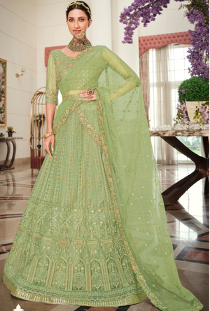 Green Lehenga Choli set