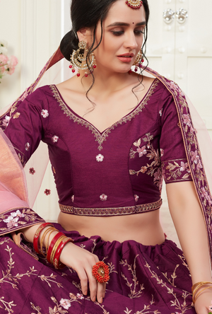 Maroon Lehenga Choli