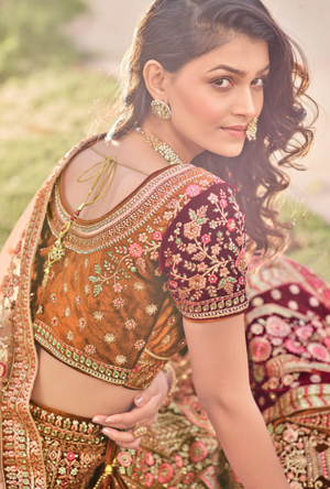 Multicolor Bridal Lehenga Choli