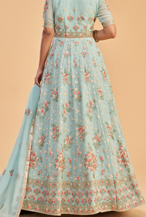 Blue Anarkali Dress